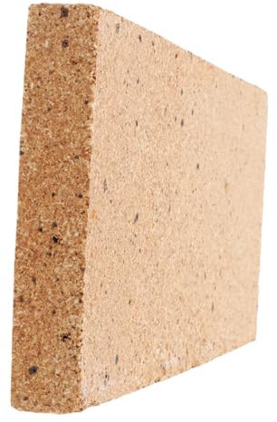 OUNONA Ladrillos Refractarios para Chimenea y Estufa de Leña Certificación Ignífuga Aislamiento Térmico Arcilla Resistente 230x114x20 Mm Uso en Cocina y Barbacoa