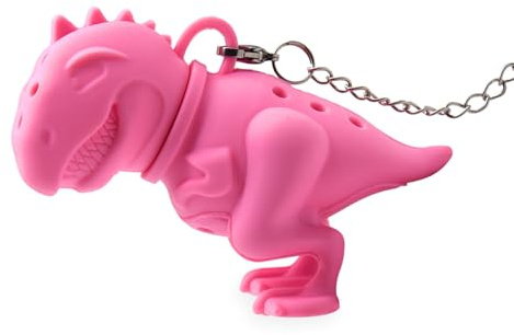 Tea Rex Tea Infuser - Fun Dinosaur Design for Loose Leaf Tea Brewing -Dinosaur (Pink)