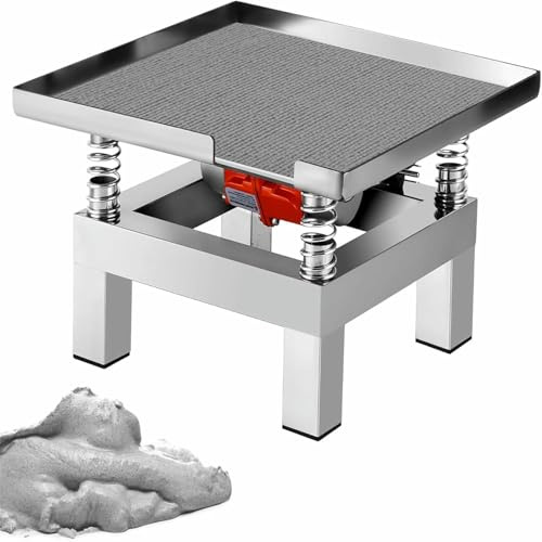 Table Vibrante en BéTon Vibrateur électrique à plaque plate table vibrante, banc d'essai de vibration, bloc d'essai rectangulaire en acier inoxydable, plate-forme vibrante, augmentant la fer