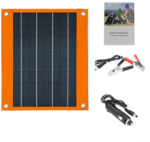 UrbanHui Panneau solaire, chargeur portable monocristallin à haute efficacité 24 % avec puce intelligente pour sac à dos, camping en plein air