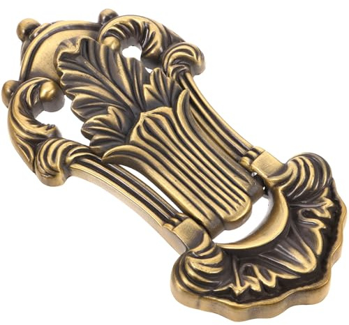 VILLCASE Tiradores de Gabinete de Aleación de Zinc Diseño Vintage Europeo, Manijas Resistentes y Multifuncionales para Puertas Principales y Muebles Diversos, Tornillos de 8cm