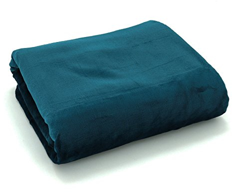 heimtexland Ethno Kuscheldecke Traumfänger in Petrol SUPER Soft Wohndecke 200x150 Ökotex Flanell Decke Typ540