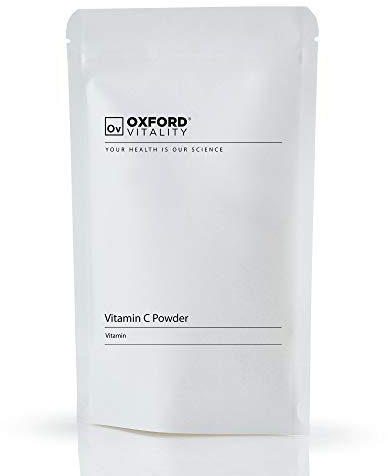 Oxford Vitality Vitamin C Powder | High Strength Vitamin C Supplement | Immune System Support Antioxidant and Energy Support | Unflavoured Vitamin C Powder | 100g