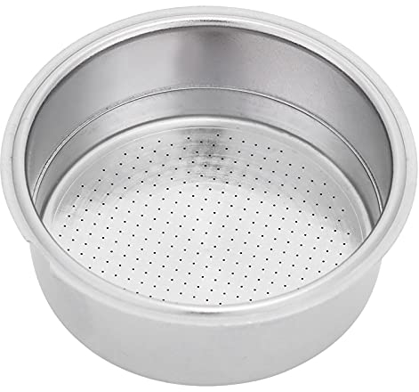 Filtro per il caffè Cestello Filtro da a Doppio Strato in Acciaio Inossidabile da pressurizzato Accessori per Macchine da per Uso Domestico Negozio di tè al Latte(for Double Cup)