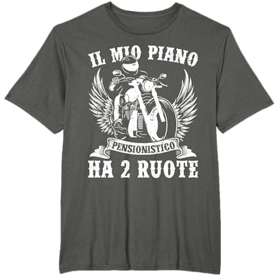 Divertente Moto Il Mio Piano Pensionistico Ha 2 Ruote Maglietta