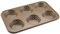 Zenker 7313 Moule à pain ronds 6 empreintes, moule à brioche, moule brioche, moule pain, moule a pain, moules à pain, moule pain au lait, Acier, Doré, 33,5 x 22 x 3 cm