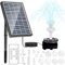 Solar Water Fountain with Remote Control,7W Solar Fountain Pump with 17 Nozzles,DIY Solar Powered Water Feature with 3000mAh Battery,Solar Water Pump Bird Bath Fountain,Garden Pond Pump for Outdoor