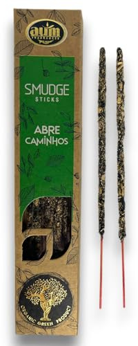 HOSTENATURA Incienso Orgánico AUM Fragances - Hecho a Mano en India con Ingredientes Naturales - Sin Productos tóxicos - Sin crueldad Animal - Ecológico (Abre Caminos)