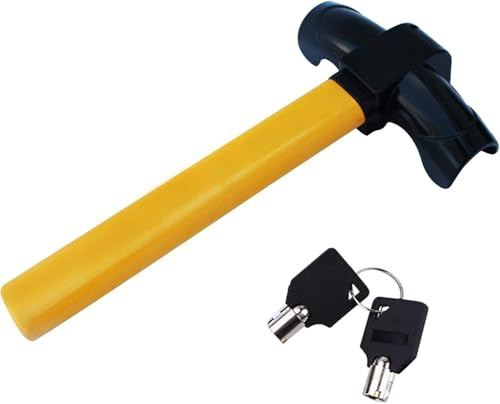 Rynli Steering Wheel Lock, Universal T-Bar Car Lock Anti-Theft Device for Car Security Steering Wheel Locks, Ideal for Cars Vans Trucks Heavy Duty Steering Lock with 2 Keys