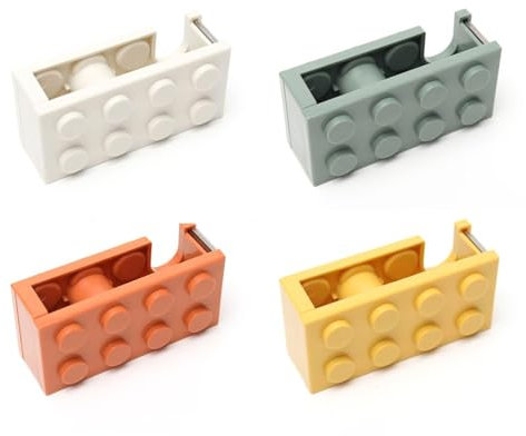 Confezione Da 4 Dispenser Per Nastro Adesivo, Taglianastro, Materiale Didattico E Per Ufficio, Accessori Per Nastro Adesivo, Dispenser Nastro Creativo