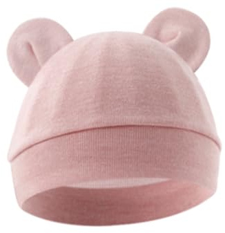 nuanzhiyuan Gorro fetal de algodón suave y transpirable para recién nacidos, para bebés de 0 a 3 meses, cómodo gorro de moda
