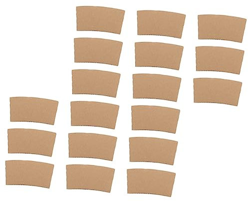Gatuida 50stücke Flaschenhülle Aus Hochwertigem Papier Kompakte Tassenhülle Praktische Kaffeehülle Tragbare Getränkehülle Hitzebeständige Flaschenhülle Multifunktionale Kaffeehülle Für Täg