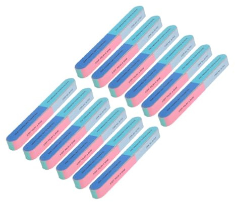DECORNIJIA 12 piezas Bloques Pulidores para Uñas Caras para Limar y Uñas Herramientas Profesionales de Manicura para Mujer y Dedos y Pies