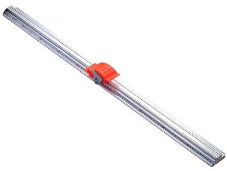 TAIZhiChen Règle de découpe manuelle, facile à utiliser, règle à bord droit antidérapante, massicot manuel coulissant pour film PVC, 100cm