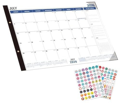 Calendario da Tavolo | Pianificazione Gestione Organizzazione - Grande Calendario Da Scrivania Di 18 | Per Ufficio Studio Casa Soggiorno Aula