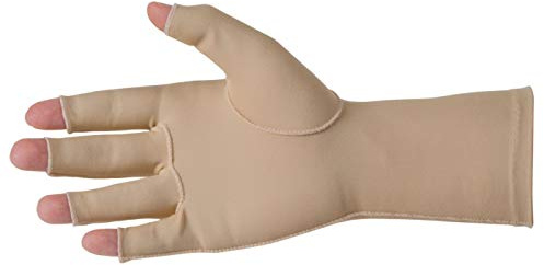 Performance Health Edema Glove Left Small – Open Finger Compression Glove for Swelling & Pain Relief – Soft Cotton-Nylon Hand Therapy Support – Latex-Free, Over-Wrist Fit