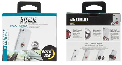 Nite Ize Steelie Original Dash Kit - Magnetic Phone Mount for Car Dashboard - Car Phone Holder with Strong Steelie Magnet & 3M VHB Adhesive