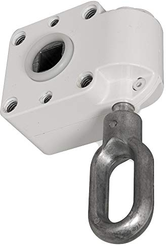 DIWARO.® | Schneckengetriebe für Markisen | Untersetzung 7:1 | RAL 9010 (reinweiss) | 13mm Innenvierkant | Markisengetriebe