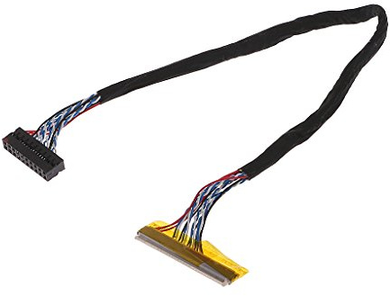 Ocobudbxw Universale Fix 30 Pin 1ch 6bit 26 Centimetri LVDS Cavo per TV LCD 14.1-15.6inch