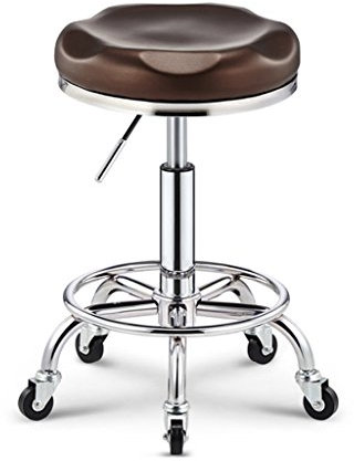 SIGOLY Hocker auf Rädern Schönheitshocker Vintage Friseurstuhl Barber Master Hocker Drehstuhl Friseursalon Massage Friseurstuhl Nagelhocker (Color : J) Marriage
