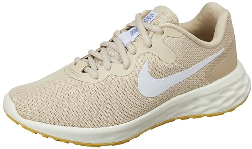 Nike Revolution 6 - Scarpe da Corsa per Bambini, Sanddrift White Topaz Gold Indigo Haze Vela, 8 AU