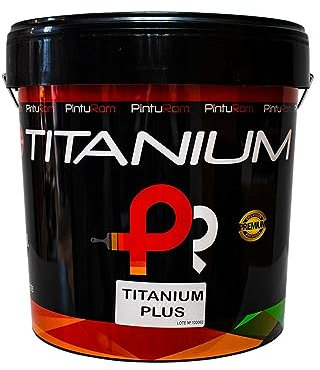 Pintura Blanca fachada de exterior, Revestimiento TITANIUM PLUS, Alto rendimiento, Secado Rápido, Resistente a la intemperie (14 L.)
