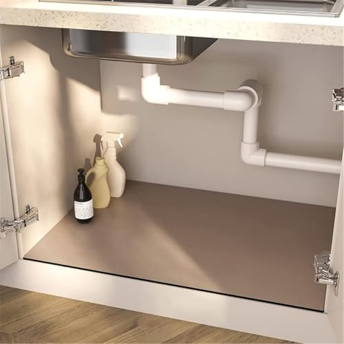 Tappetino sottolavello per Cucina Impermeabile, sotto Il Tappetino per lavello, Fodera per Tappetino sottolavello Riutilizzabile, Retro in Gomma, Antiscivolo,Tappetino per lavello Resistente