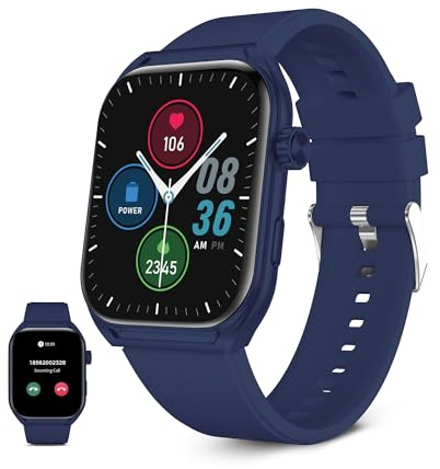 KSIX Smartwatch Urban Move Azul 2,06 Hombre y Mujer con Llamadas, Mensajes, Asistente Voz, 100+ Modos deportivos y Correas intercambiables de 22 mm