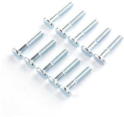 Tuerca deslizante for riel en T, tuerca deslizante en T roscada, tuerca deslizante en T, 10 piezas/juego, acero al carbono M6-40T, tuerca en T de 40 mm, tornillos deslizantes, riel de inglete, ranura