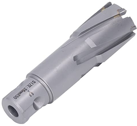 Sierra de Agujero de Carburo, Broca de Placa de Acero, Corte Rápido con Geometría de Doble Dientes, Taladro Magnético, para Hierro Fundido, Acero Inoxidable, Aluminio, Cobre (26