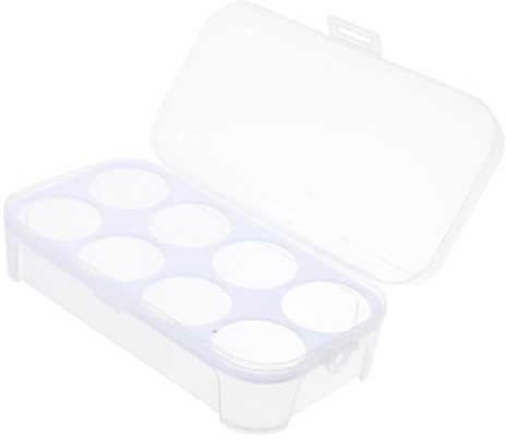 NUOBESTY Boîte à Œufs Pour Œufs Conteneur De Stockage Boîte De Rangement Pour Réfrigérateur Et Pique- Blanc