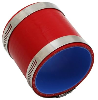 JKELPV Manguito Turbo Manguera de Silicona para intercooler, Turbo, Tubo de admisión, acoplador, Universal, Recta, Varios tamaños, roja, Longitud 76 mm Manguera Gasolina(51MM)