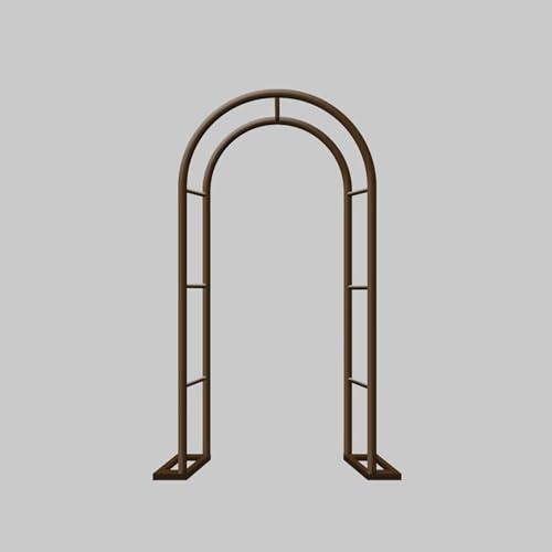 Arche de jardin en métal de 80 à 350 cm de large – Arche de mariage solide et pergola ronde pour grimper – Tonnelle en treillis en acier vert (L 120 x l 40 x H 220 cm)