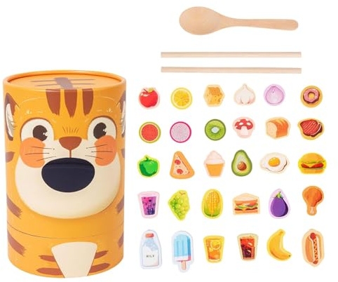 Animal Feeding Game Playset with Spoon for Coordination Fine Motor Skills