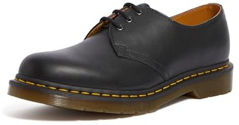 DR MARTENS 3 Eye Shoe Sneaker, Black, 43 EU