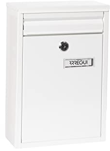 Arregui 1832D87 - Cassetta delle lettere per interni o esterni, colore: Bianco