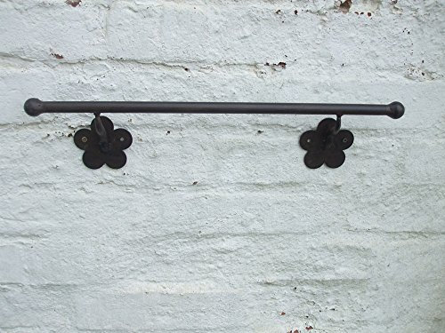 deko-impression Handtuchstange, Wandhandtuchhalter, Wandleiste, Eisen, Landhausstil