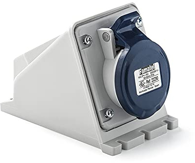 FAMATEL - Aufputzdose IP44 | 2P+T | 16A | 220-240V | Blau