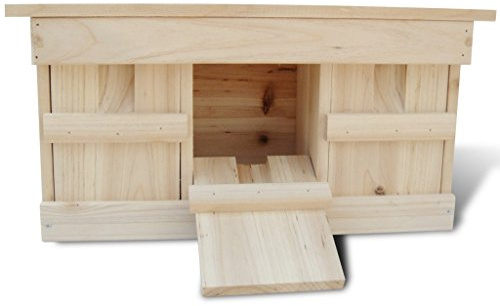 Anself Nistkasten Spatzenkolonie Spatzenhaus aus Holz für 3 Brutpaare