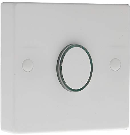 PRO ELEC Oval Electronic Time Delay Switch, 1 Gang, Push Button Actuator, Automatic Operation, IP20 Rated