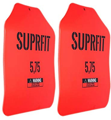 SUPRFIT – Sigurd Basic 3D Gewichtsscheiben 2x 2,6 kg (2x 5,75 lbs) pulverbeschichtet Rot – ergonomische Form & optimale Gewichtsverteilung – austauschbare Body Plates für Sigurd 3D Gewichtsweste
