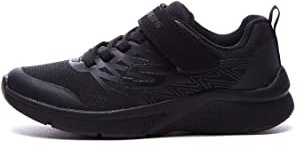 Skechers Jungen Microspec Texlor Sneakers, Black Textile Trim, 37 EU