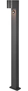 meineWunschleuchte Außen Wegeleuchte Höhe 100cm Pollerleuchte Anthrazit, | Bewegungsmelder, GU10 LED, moderne Wegeleuchte als Gartenbeleuchtung und Terrassenlampe IP44