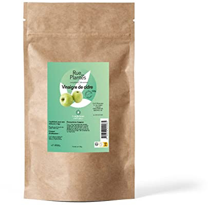 Vinaigre de Cidre Poudre 100 g – Source Naturelle d’Acides Organiques, Favorise la Digestion, l’Équilibre Acido-Basique & le Métabolisme | Conditionnée en France, RUE DES PLANTES