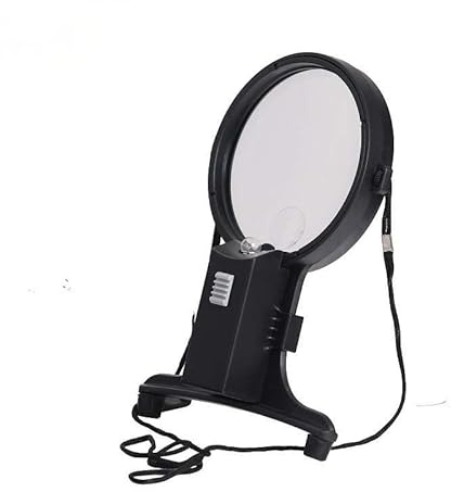 STORKY Lente d'Ingrandimento Portatile montata sulla Testa Ausili visivi montati sul Petto con Lente d'Ingrandimento con Sorgente Luminosa a LED