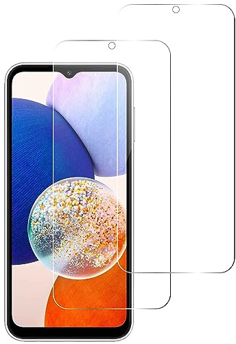 QUITECO Vetro Temperato per Samsung Galaxy A14 / A14 5G [2 Pezzi] Vetrino Protettivo Pellicola Protezione Schermo