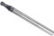 CoCud Ball Nose End Mill, 1.5mm Radius 4mm Shank 50mm Length, AlTiN Coated P05 Carbide 2 Flutes Milling Cutter CNC Router Bit - (Applications: for Stainless Steel Hardened Steel)