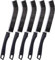 FUUNSOO - 5 cepillos de limpieza para hendiduras, cepillo de limpieza de grietas de cerdas duras, multifuncional, herramienta de limpieza de huecos, limpiador de lechada para uso doméstico, baño,