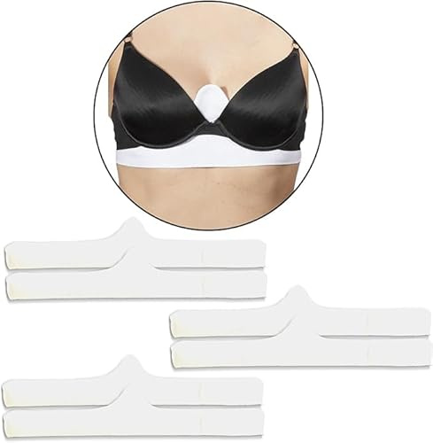 Gadget Planet Doublures de soutien-gorge en coton (blanc) - Soutien frais, confort, prévention des irritations et des rougeurs, transpiration - Disponible en différents paquets., blanc, taille unique