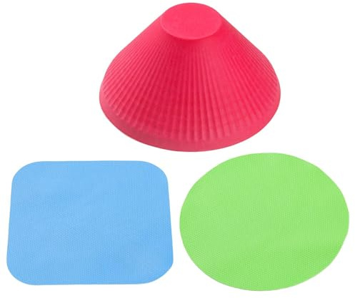 Generisch Glasöffner – Gummi-Glasöffner-Greifer-Pad | Rutschfester Deckelöffner für Gläser und Flaschen | 3er-Set Flaschendeckelöffner für Senioren, Kinder, Frauen